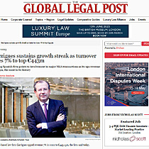 Garrigues sustains growth streak as turnover rises 7% to top 443m